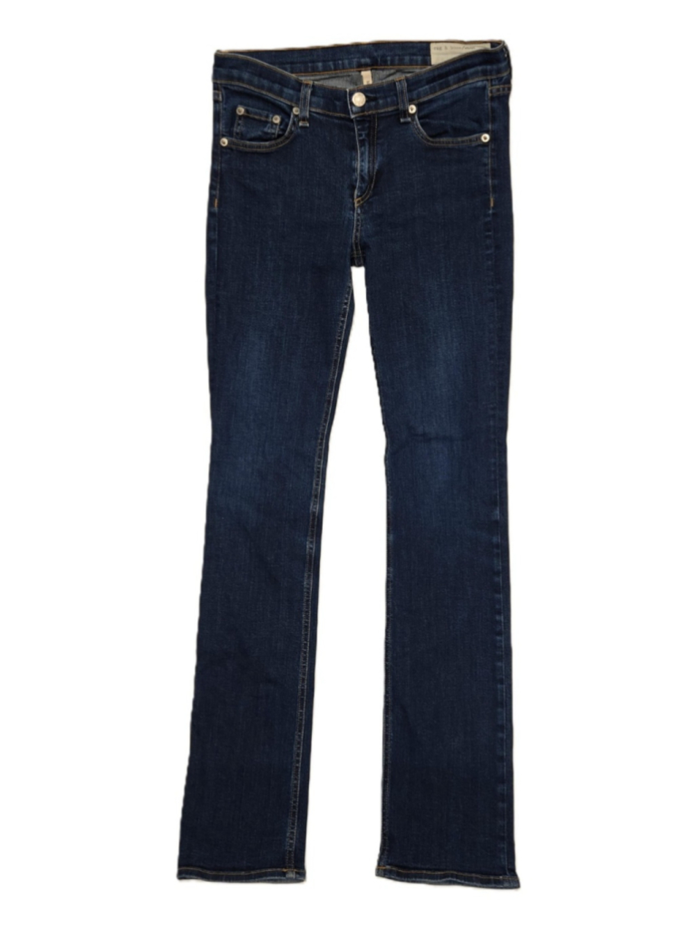 Rag & Bone Cigarette Jeans 29 Dark Wash Low Rise Slim Leg Stretch Denim - Picture 2 of 8